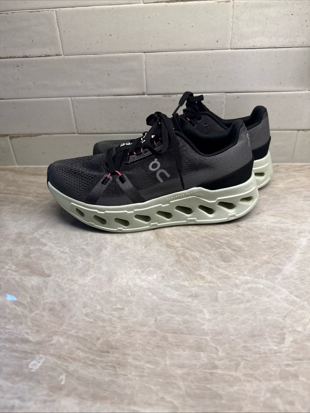 On Cloud CloudEclipse Rock/Lima Running Shoes Sneakers Women's Size 8